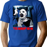 Cuan Horor Terrifier T-Shirt for Men & Women, T-Shirts Graphic Tee - Blue