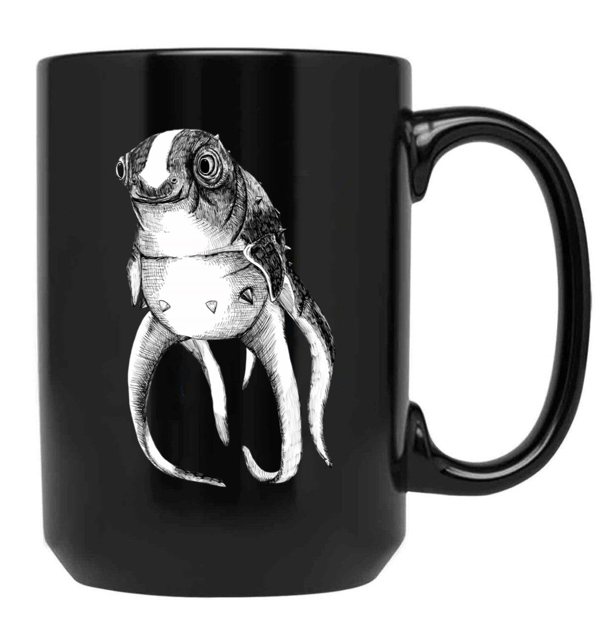Cuddlefish - Subnautica Black Coffee Mug, Gift Coffee Mug
