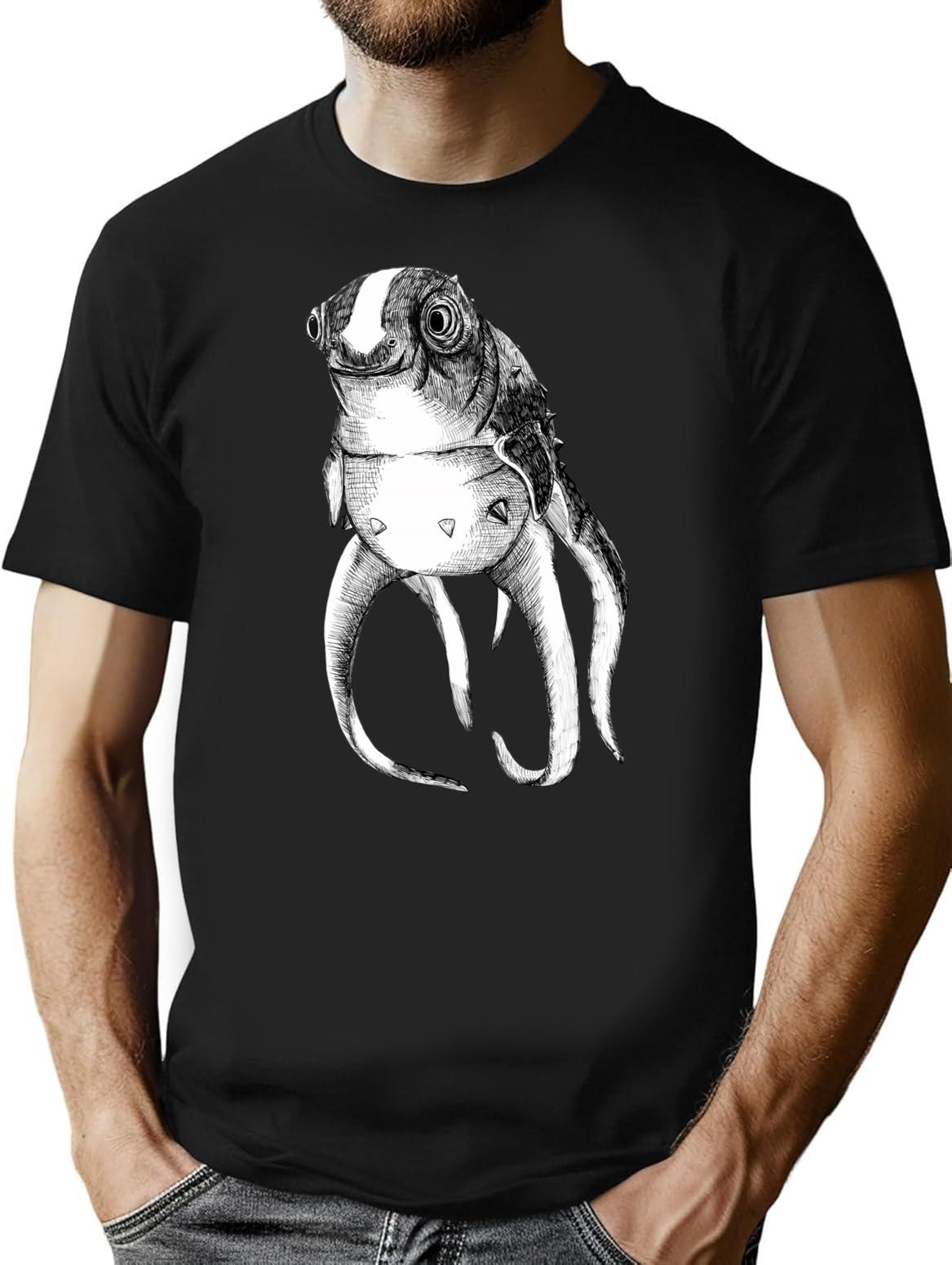 Cuddlefish - Subnautica Premium Heavyweight Cotton T-Shirt - Black