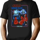 Cult Movie Club T-Shirt for Men & Women, T-Shirts Graphic Tee - Black