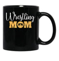 Cute Apparel For A Proud Wrestling Mom Black Coffee Mug, Gift Coffee Mug - Black