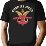 Cute As Hell T-Shirt for Men & Women, T-Shirts Graphic Tee - Black