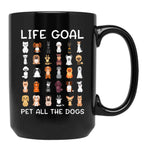 Cute Canine Puppy Dog Pets Pet All The Dogs Black Coffee Mug, Gift Coffee Mug