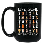 Cute Canine Puppy Dog Pets Pet All The Dogs Black Coffee Mug, Gift Coffee Mug