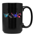 Cute Cat Feline Fitness Center Funny Cat Best Gift Ever Black Coffee Mug, Gift Coffee Mug