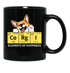 Cute Funny Corgi Lover Corgi Mom Corgi Dad Novelty T-Shirt Black Coffee Mug, Gift Coffee Mug - Black
