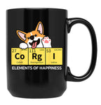 Cute Funny Corgi Lover Corgi Mom Corgi Dad Novelty T-Shirt Black Coffee Mug, Gift Coffee Mug