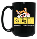 Cute Funny Corgi Lover Corgi Mom Corgi Dad Novelty T-Shirt Black Coffee Mug, Gift Coffee Mug