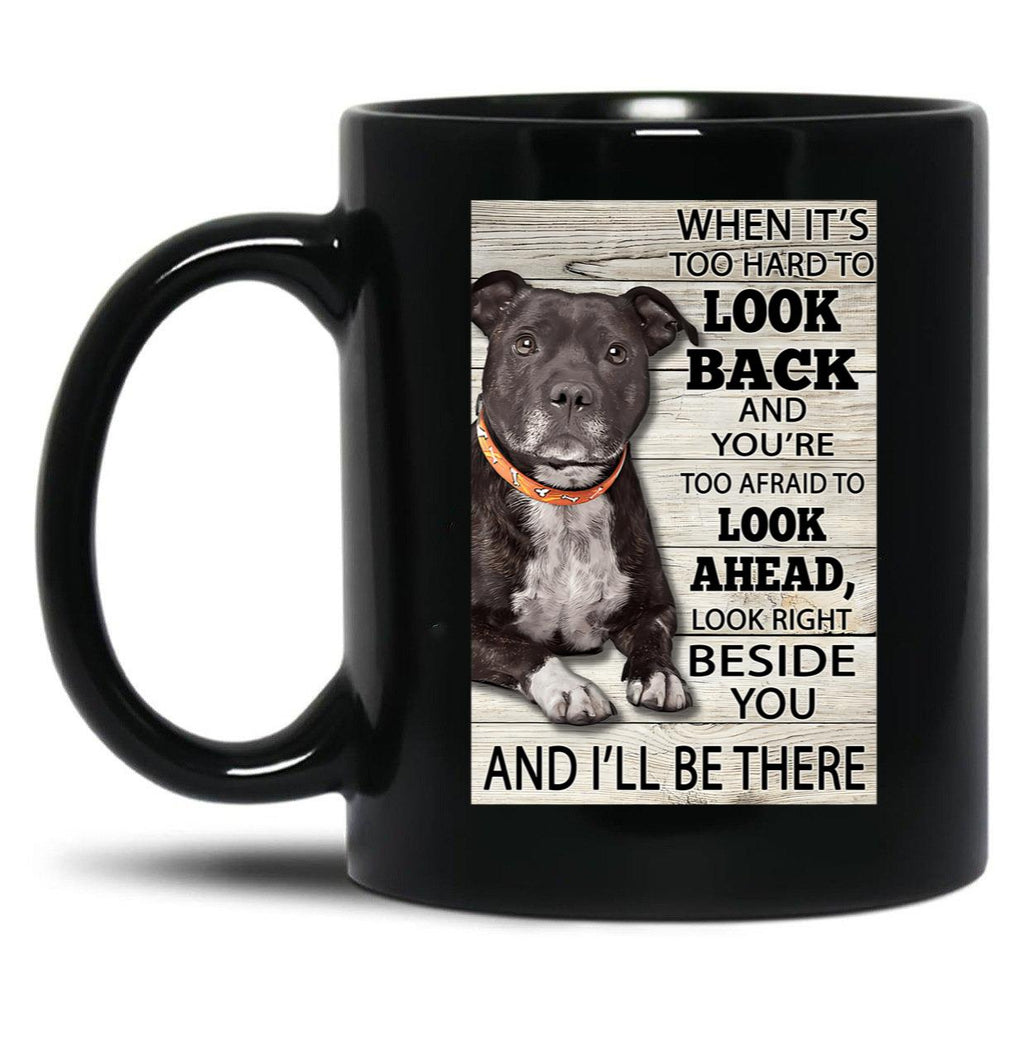 Cute Funny Staffordshire Bull Terrier Quotes Black Coffee Mug