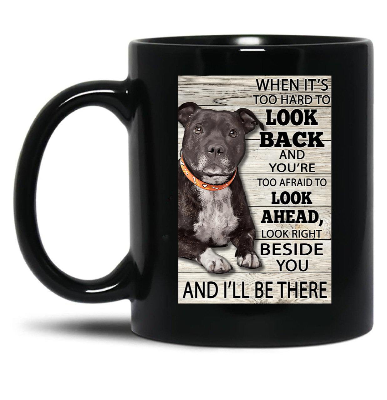 Cute Funny Staffordshire Bull Terrier Quotes Black Coffee Mug