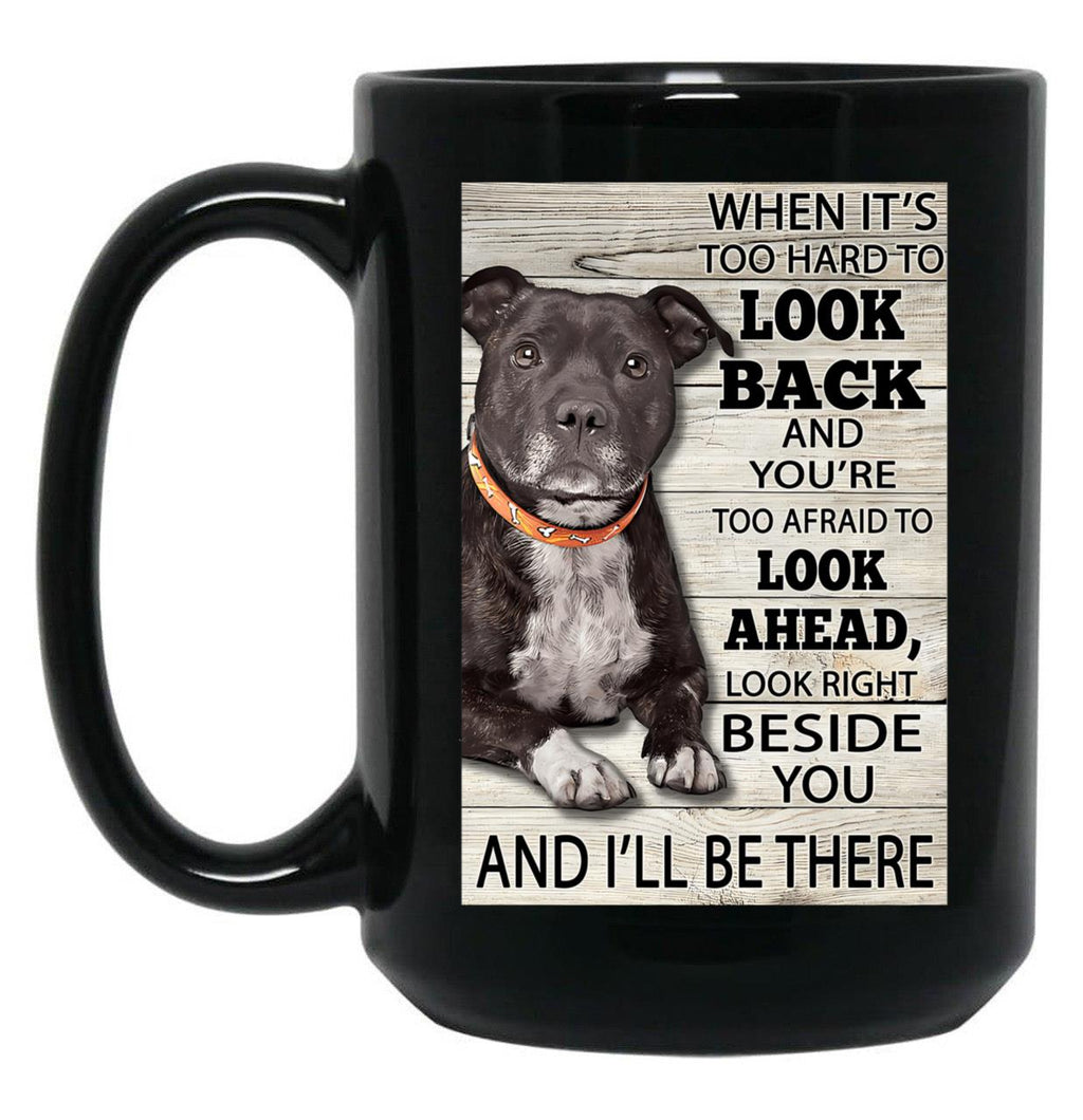 Cute Funny Staffordshire Bull Terrier Quotes Black Coffee Mug