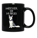 Cute Funny _ Unique Siberian Husky Dog Mom Black Coffee Mug, Gift Coffee Mug - Black