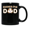 Cute Guinea Pig Dad Black Coffee Mug, Gift Coffee Mug - Black