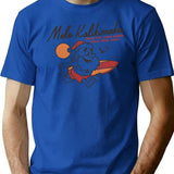 Cute Mele Kalikimaka Vintage For Christmas Santa Surfing Costume Gift T-Shirt for Men & Women, T-Shirts Graphic Tee - Blue