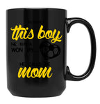 Cute Soccer Mom Shirt World Cup Cool Quote Saying Black Coffee Mug, Gift Coffee Mug