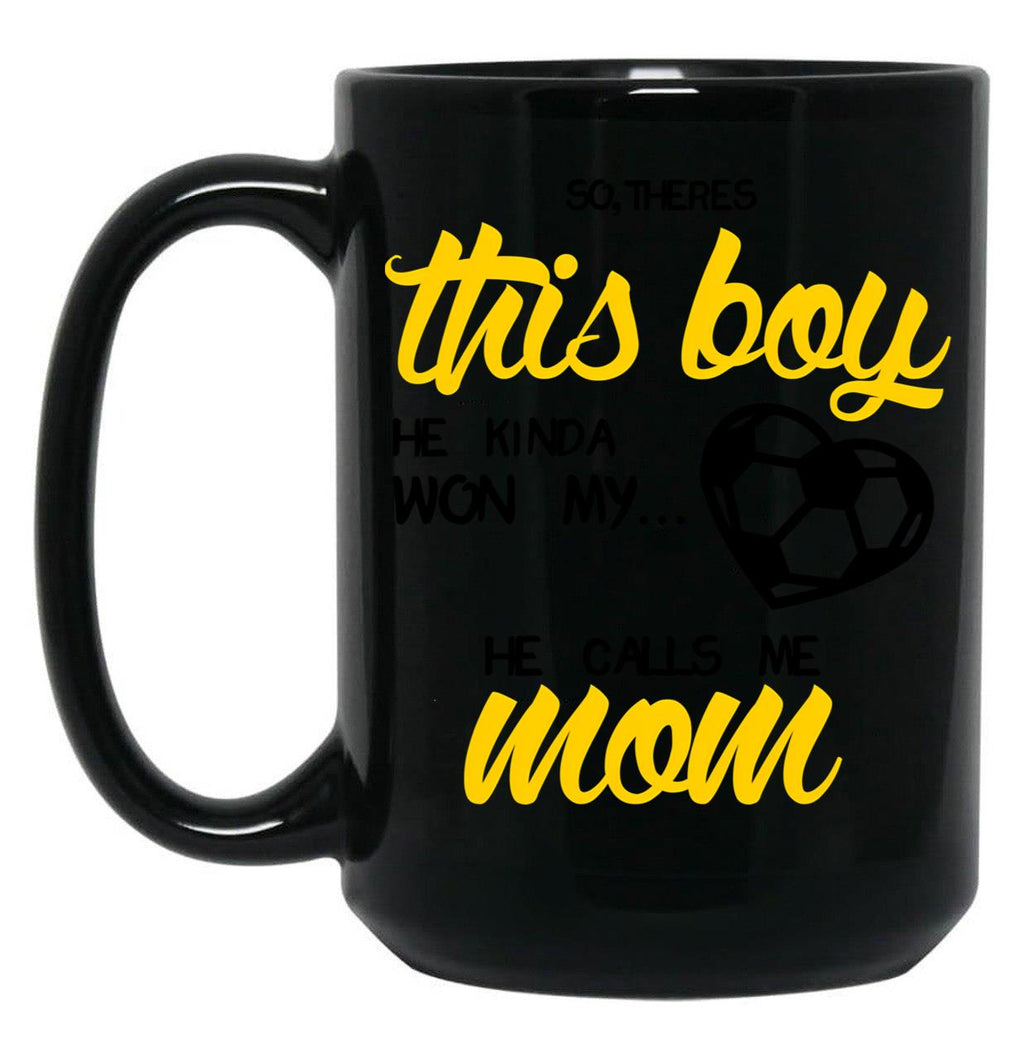 Cute Soccer Mom Shirt World Cup Cool Quote Saying Black Coffee Mug, Gift Coffee Mug