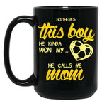Cute Soccer Mom Shirt World Cup Funny Quote Saying Black Coffee Mug, Gift Coffee Mug