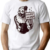 Cute Terrifier Arty Halloween Vintage Halloween Scary Movie T-Shirt for Men & Women, T-Shirts Graphic Tee - White