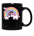 Cute Unicorn Mom Black Coffee Mug, Gift Coffee Mug - Black
