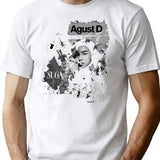 D Day Suga Agust D Concert Tour Premium Heavyweight Cotton T-Shirt - White