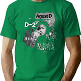 D Day Suga Agust D Concert Tour Premium Heavyweight Cotton T-Shirt - Green