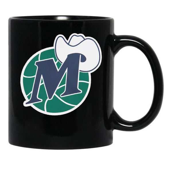 D Mavs Worn Out Black Coffee Mug, Gift Coffee Mug - Black