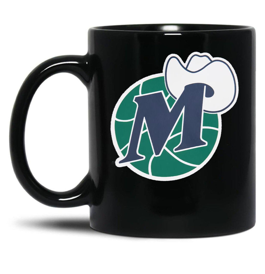 D Mavs Worn Out Black Coffee Mug, Gift Coffee Mug