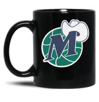 D Mavs Worn Out Black Coffee Mug, Gift Coffee Mug