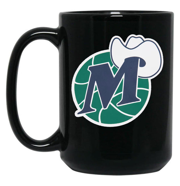 D Mavs Worn Out Black Coffee Mug, Gift Coffee Mug - Black