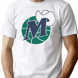D Mavs Worn Out Premium Heavyweight Cotton T-Shirt - White
