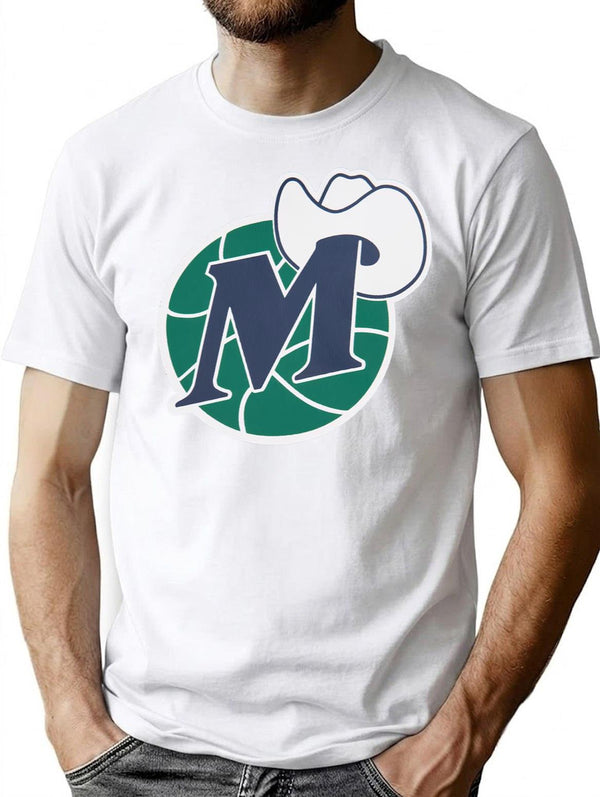 D Mavs Worn Out Premium Heavyweight Cotton T-Shirt - White