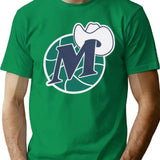 D Mavs Worn Out Premium Heavyweight Cotton T-Shirt - Green