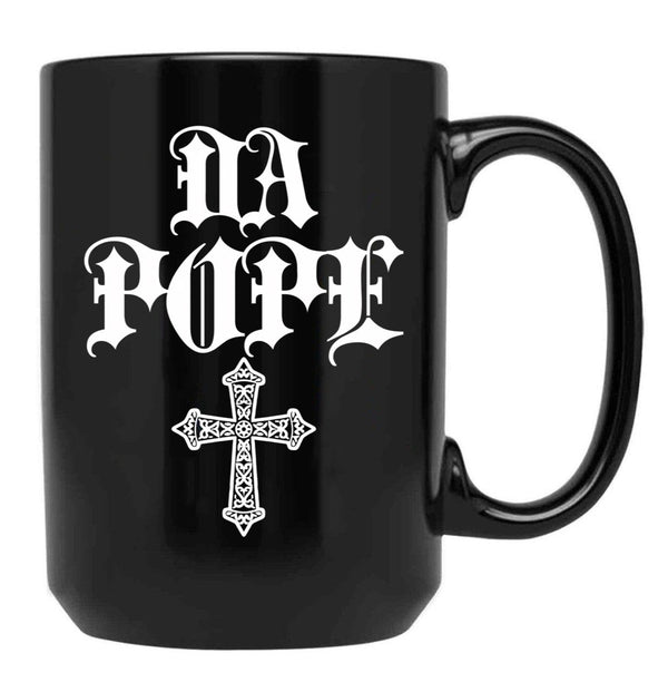 Da Pope Chicago Pope Leo Black Coffee Mug - Black