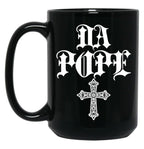 Da Pope Chicago Pope Leo Black Coffee Mug