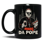 Da Pope From America Chicago Pope Leo Xiv Funny Vintage Black Coffee Mug