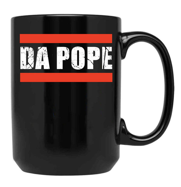 Da Pope From America Chicago Pope Leo Xiv Provost Black Coffee Mug - Black