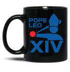 Da Pope Leo The 14Th Xiv Baseball Apparel Black Coffee Mug