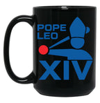Da Pope Leo The 14Th Xiv Baseball Apparel Black Coffee Mug