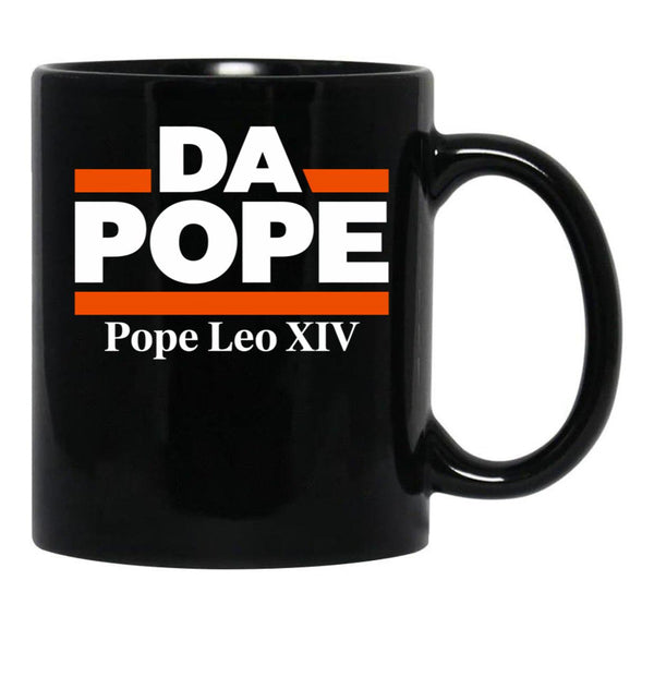 Da Pope - Pope Leo Xiv Black Coffee Mug - Black