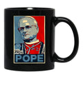 Da Pope Retro Art Pope Leo Xiv Black Coffee Mug - Black