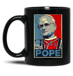 Da Pope Retro Art Pope Leo Xiv Black Coffee Mug
