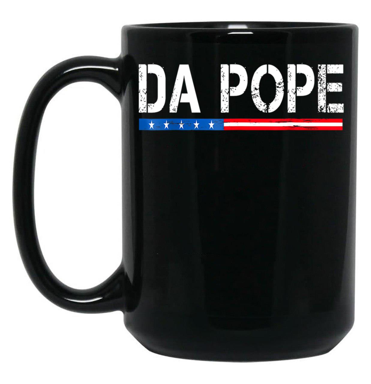 Da Pope (1) Black Coffee Mug