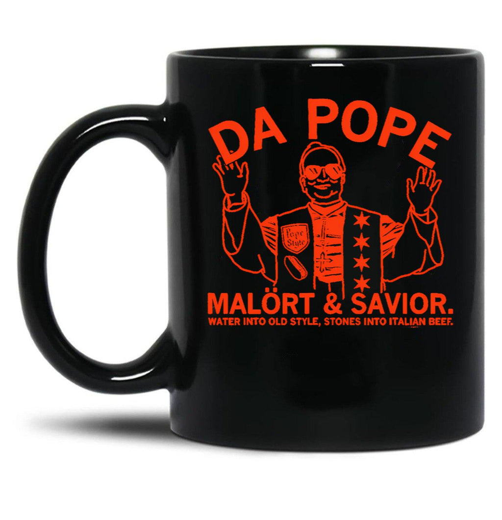 Da Pope (2) Black Coffee Mug