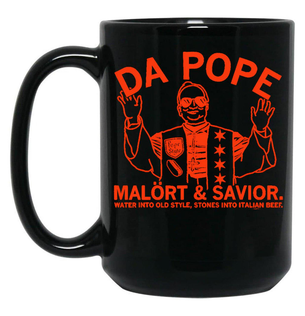 Da Pope (2) Black Coffee Mug