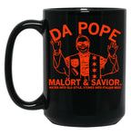 Da Pope (2) Black Coffee Mug