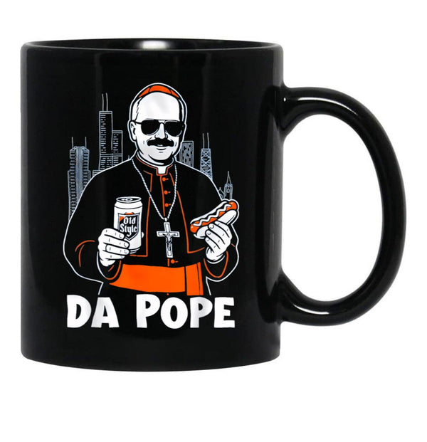 Da Pope (6) Black Coffee Mug - Black