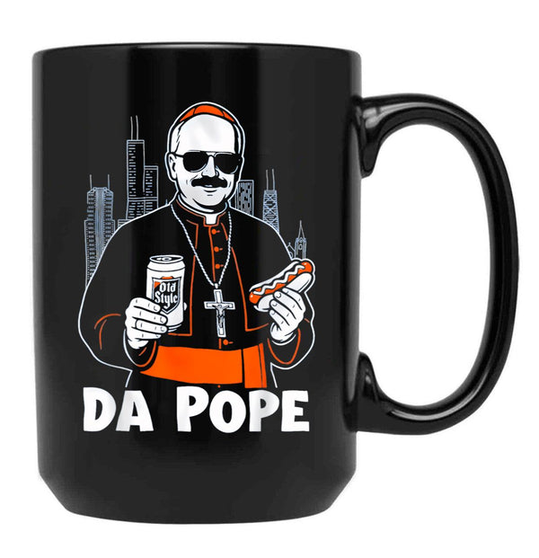 Da Pope (6) Black Coffee Mug - Black