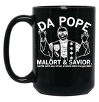 Da Pope (8) Black Coffee Mug