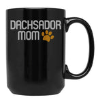 Dachsador Mom Black Coffee Mug, Gift Coffee Mug