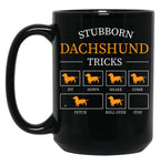 Dachshund Gift Shirt Black Coffee Mug, Gift Coffee Mug